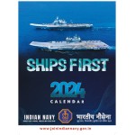 Pack of 5  Indian Navy Wall Calendar 2024